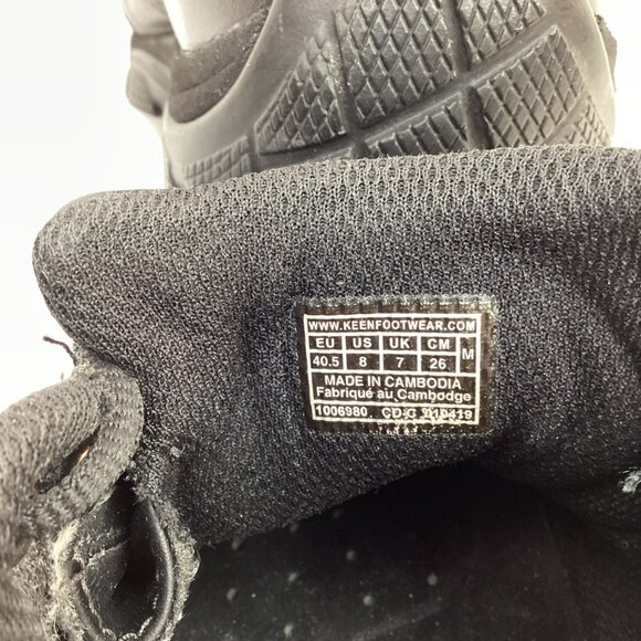 Keen Utility PTC Mens 8 Oxford Low Top Leather Lace-Up Work Shoes Black - Picture 11 of 13